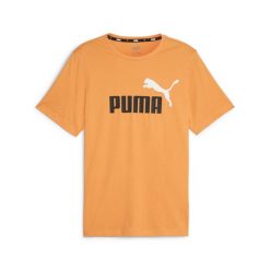 Puma Koszulka Ess+ 2 Col Logo 58675949. Brązowe t-shirty sportowe męskie Puma, s, z bawełny, bez ramiączek. Za 98.55 zł.