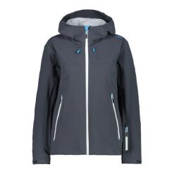Kurtka damska przeciwdeszczowa CMP 31Z2196. Szare kurtki damskie CMP, na zimę, m, bez wzorów, bez kaptura. Za 449.99 zł.