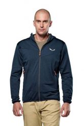 Bluza trekkingowa męska Puez Altavia PL HD. Niebieskie bluzy z kapturem męskie Salewa, m, z dzianiny. Za 400.85 zł.