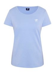 Polo Sylt Koszulka w kolorze błękitnym rozmiar: XL. Niebieskie bluzki damskie Polo Sylt, xl, bez wzorów, z bawełny, bez kołnierzyka, bez ramiączek. Za 47.82 zł.