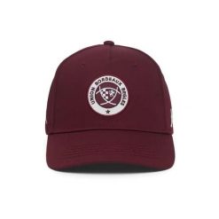 Czapka baseballowa Union Bordeaux-Bègles Goetya 2026/27. Czerwone czapki męskie Kappa, bez wzorów, z materiału, eleganckie. Za 180.50 zł.
