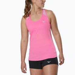 Koszulka do biegania damska Mizuno DryAeroFlow Tank. Czerwone t-shirty damskie Mizuno, xl, bez wzorów, z poliesteru, bez kołnierzyka. Za 92.99 zł.