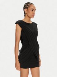 NORMA KAMALI Sukienka koktajlowa KK1243PLD83001 Czarny Slim Fit. Czarne sukienki damskie NORMA KAMALI, xl, bez wzorów, z syntetyku, wizytowe, bez kołnierzyka, bez ramiączek. Za 959.99 zł.