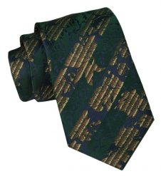 Krawat Męski, Klasyczny - ALTIES - Zielony, Kwiaty. Zielone krawaty i muchy męskie Alties, bez wzorów, z tkaniny, eleganckie. Za 49.00 zł.