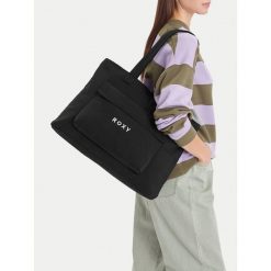 Torebka Roxy. Czarne torebki klasyczne damskie Roxy, bez wzorów, bez dodatków. Za 79.99 zł.