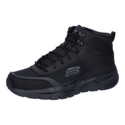 Buty zimowe męskie, Escape Plan 2.0 - Woodrock. Czarne buty trekkingowe męskie Skechers, na zimę, z materiału, za kostkę, bez zapięcia, trekkingowe, Skechers Sport. Za 379.99 zł.