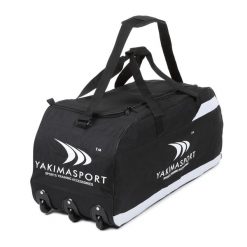 Torba sportowa na kółkach na sprzęt zawodnika Yakimasport. Czarne torby podróżne damskie YAKIMASPORT, bez wzorów. Za 299.00 zł.