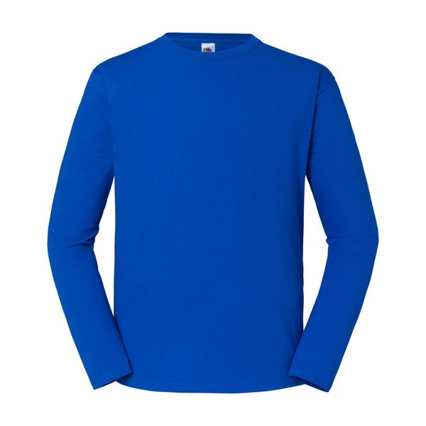 Koszulka Z Długim Rękawem Unisex Dla Dorosłych Iconic 195. Niebieskie bluzki damskie Fruit of the Loom, xl, bez wzorów, sportowe, bez kołnierzyka, bez ramiączek. Za 83.99 zł.