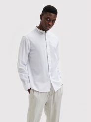 Selected Homme Koszula New Linen 16079054 Biały Regular Fit. Białe koszule męskie Selected Homme, m, bez wzorów, z bawełny, bez kołnierzyka, bez ramiączek. Za 129.99 zł.