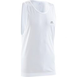 Koszulka do biegania bez rękawów męska Kalenji Dry. Czarne t-shirty sportowe męskie KALENJI, l, z materiału, bez ramiączek, do biegania. Za 29.99 zł.