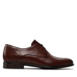 Półbuty Lasocki. Brązowe buty wizytowe męskie Lasocki, bez zapięcia. Za 183.99 zł.