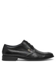 Bugatti Półbuty 313-AHY01-4000 Czarny. Czarne buty wizytowe męskie Bugatti, ze skóry, bez zapięcia. Za 219.99 zł.