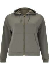 Damska bluza z kapturem zapinana na zamek Q Sportswear Tiamo. Szare bluzy z kapturem damskie ENDURANCE Q, bez wzorów, z poliesteru, z kapturem. Za 338.45 zł.