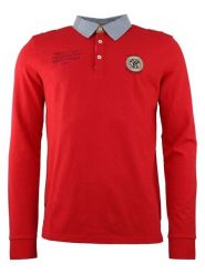 Vent du Cap Koszulka polo "Cedice" w kolorze czerwonym rozmiar: XL. Czerwone koszulki polo męskie Vent du Cap, xl, bez wzorów, z bawełny, bez ramiączek. Za 86.99 zł.