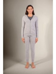 Perfect Cashmere Kaszmirowy kardigan "Emma" w kolorze jasnoszarym rozmiar: L. Szare bluzy z kapturem damskie Perfect Cashmere, l, bez wzorów, z kaszmiru. Za 340.18 zł.