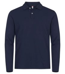 Clique Stretch Premium Polo L/S – koszulka polo z długim rękawem, elastyczna. Niebieskie koszulki męskie z długim rękawem CLIQUE, l, z bawełny. Za 162.24 zł.