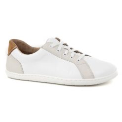 WASAK Półbuty damskie barefoot minimalistyczne skórzane 0743W białe. Białe półbuty damskie bez wzorów, ze skóry, biznesowe, bez obcasa. Za 484.00 zł.