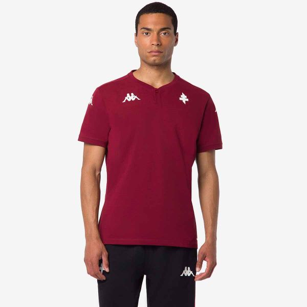 Koszulka Metz Angata 8 2024/25. Czerwone t-shirty sportowe męskie Kappa, bez ramiączek, do piłki nożnej. Za 205.00 zł.