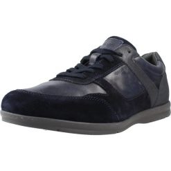 Buty GEOX U267VA 0CL22 Niebieski. Niebieskie buty fitness męskie Geox, ze skóry, bez zapięcia, na fitness i siłownię. Za 293.99 zł.