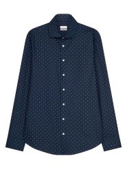Seidensticker Koszula - Slim fit - w kolorze granatowym rozmiar: 41. Niebieskie koszule męskie Seidensticker, bez wzorów, z bawełny, bez kołnierzyka, bez ramiączek. Za 122.96 zł.