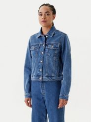 Tommy Jeans Kurtka jeansowa Classic DW0DW21414 Niebieski Regular Fit. Niebieskie kurtki damskie Tommy Jeans, xs, bez wzorów, z bawełny, bez kaptura. Za 299.99 zł.