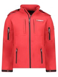 Geographical Norway Kurtka softshellowa "Tunar" w kolorze czerwonym rozmiar: S. Czerwone kurtki outdoor męskie Geographical Norway, s, bez wzorów, bez kaptura. Za 127.35 zł.