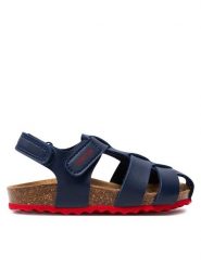 Geox Sandały B Sandal Chalki Boy B452QA 000BC C0735 S Granatowy. Niebieskie sandały chłopięce Geox, ze skóry, bez zapięcia. Za 139.99 zł.