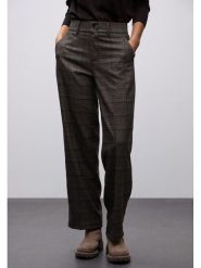 Street One Spodnie w kolorze brązowym rozmiar: 34/L30. Brązowe spodnie materiałowe damskie Street One, bez wzorów, z materiału, street, z podwyższonym stanem. Za 192.33 zł.