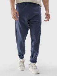 4F Spodnie dresowe w kolorze granatowym rozmiar: S. Niebieskie spodnie dresowe męskie 4f, bez wzorów, z dresówki. Za 74.99 zł.