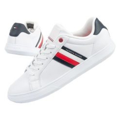 Buty Tommy Hilfiger FM0FM04921YBS białe. Białe buty sportowe na co dzień męskie z gumy, bez zapięcia. Za 638.48 zł.