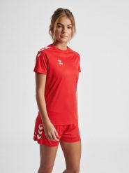 Damska koszulka Hummel hmlCORE XK CORE POLYWOMAN. Czerwone topy sportowe damskie HUMMEL, s, bez wzorów, z poliamidu, bez ramiączek. Za 162.50 zł.