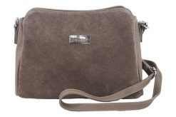 Listonoszka skórzana BARBERINI'S c. beżowa 931-9. Brązowe shopper bag damskie Barberinis, bez wzorów, ze skóry, duże, zamszowe, bez dodatków. Za 215.90 zł.