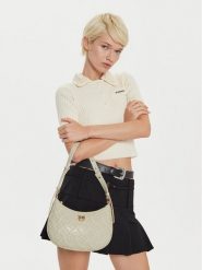 PINKO Torebka Half Moon Mini Fl AI 24-25 PLTT 102790 A1YB Kremowy. Białe torebki klasyczne damskie Pinko, bez wzorów, bez dodatków. Za 1,689.00 zł.