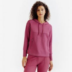 Bluza jeździecka damska z kapturem. Czerwone bluzy z kapturem damskie FOUGANZA, na lato, l. Za 129.99 zł.