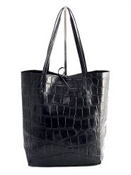 Marlon Skórzany shopper bag w kolorze czarnym - 37 x 40 x 12 cm rozmiar: onesize. Czarne shopper bag damskie Marlon, bez wzorów, z materiału, na ramię, bez dodatków. Za 237.73 zł.