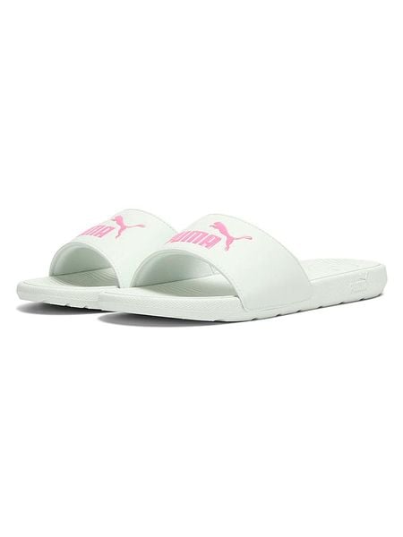 Puma Klapki "Cool Cat 2.0" w kolorze biało-jasnoróżowym rozmiar: 38. Białe klapki damskie Puma, bez wzorów, bez obcasa. Za 94.95 zł.