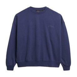 Bluza damska Superdry Essential Logo Gd. Fioletowe bluzy bez kaptura damskie Superdry. Za 284.00 zł.