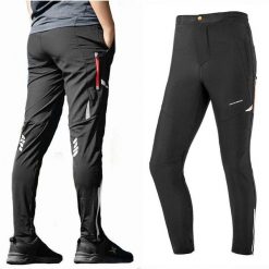Spodnie rowerowe Rockbros. Czarne spodnie materiałowe męskie ROCKBROS, bez wzorów, sportowe. Za 199.99 zł.