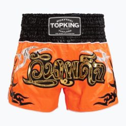 Spodenki treningowe Top King Thai Boxing. Brązowe szorty damskie TOP KING, bez wzorów, sportowe. Za 199.99 zł.