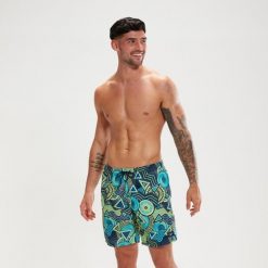 Spodenki szorty męskie Speedo Digital Print. Niebieskie szorty męskie Speedo, bez kołnierzyka. Za 159.99 zł.