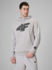 4F Bluza dresowa regular z kapturem męska - szara 3XL. Szare bluzy z kapturem męskie 4f, m, z dresówki. Za 189.99 zł.