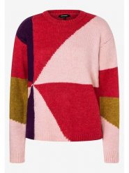 More & More Sweter w kolorze czerwono-jasnoróżowo-fioletowym rozmiar: 34. Czerwone swetry klasyczne damskie MORE & MORE, s, z materiału, bez kołnierzyka. Za 118.84 zł.