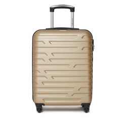 Walizka kabinowa WITTCHEN. Żółte walizki Wittchen, bez wzorów. Za 229.99 zł.