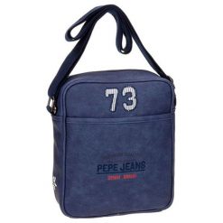Torba w kolorze niebieskim - (S)20 x (W)25 x (G)6,5 cm. Niebieskie torby męskie na ramię Pepe Jeans Accessories, bez wzorów, z materiału, na ramię. W wyprzedaży za 94.95 zł.