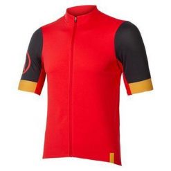 Koszulka rowerowa męska Endura FS260 S/S Std. Czerwone t-shirty sportowe męskie ENDURA, m, bez ramiączek, rowerowe. Za 279.99 zł.