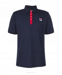 Koszulka tenisowa Fila Polo Dominic. Niebieskie koszulki polo męskie Fila, m, bez wzorów, z materiału, bez ramiączek. Za 143.99 zł.