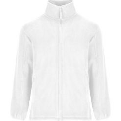 Męska Bluza Polarowa Artic Z Pełnym Zamkiem Błyskawicznym. Białe bluzy bez kaptura męskie ROLY, m, z polaru. Za 93.99 zł.
