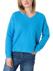 Timezone Sweter w kolorze niebieskim rozmiar: XXL. Niebieskie swetry klasyczne damskie Timezone, xxl, bez kołnierzyka. Za 131.45 zł.