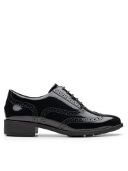 Clarks Półbuty Havisham Oak 26178710 Czarny. Czarne półbuty damskie Clarks, bez wzorów, bez obcasa. Za 349.99 zł.