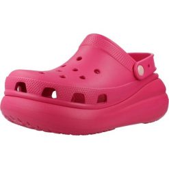 Klapki Crocs Model Classic Crush Clog Kolor Rose. Czerwone klapki damskie Crocs, bez wzorów, z gumy, bez obcasa. Za 159.99 zł.
